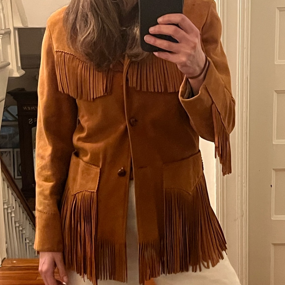 Vintage Western Fringe jacket DOEN for  BOHO exposure